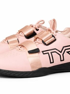 TYR Women's Rose Pink Athletic Training Shoes with Black Logo
